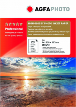 AgfaPhoto Professional Photo Paper High Gloss 260 g A 4 20 Bl