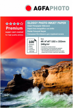 AgfaPhoto Premium Photo Glossy Paper 240 g 10x15 cm 100 Blatt