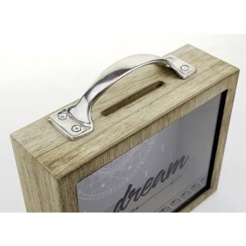ZEP Sasha                 6,5x21 Holz/Glas Spardose        RM1042
