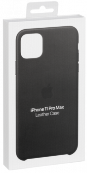 Apple iPhone 11 Pro Max Leather Case Black     MX0E2ZM/A