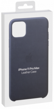 Apple iPhone 11 Pro Max Leather Case Midnight Blue