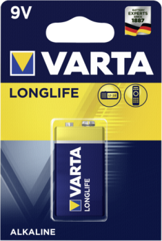 50x1 Varta Longlife Extra 9V- Block 6 LR 61   VPE Masterkarton