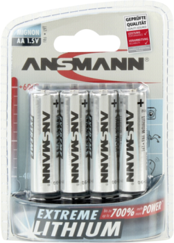 1x4 Ansmann Extreme Lithium Mignon AA LR 6
