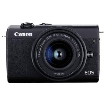 Canon EOS M200 Kit schwarz + EF-M 15-45 IS STM