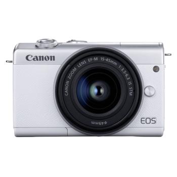 Canon EOS M200 Kit weiß + EF-M 15-45 IS STM
