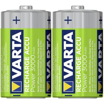 10x2 Varta Rechargeable Accu NiMh 3000 mAh Mono VPE Innenk.