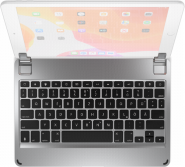 Brydge 10.2 Bluetooth Tastatur silber für iPad 7/8th Gen
