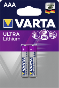 1x2 Varta Lithium Micro AAA LR 03