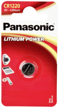 1 Panasonic CR 1220 Lithium Power