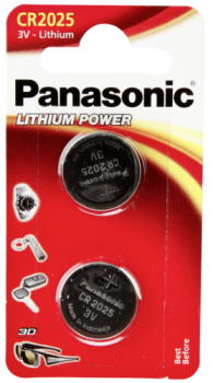 1x2 Panasonic CR 2025 Lithium Power