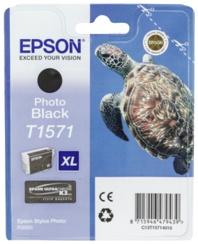 Epson Tintenpatrone photo schwarz T 157             T 1571
