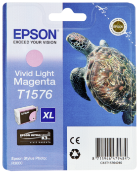 Epson Tintenpatrone vivid light magenta T 157             T 1576
