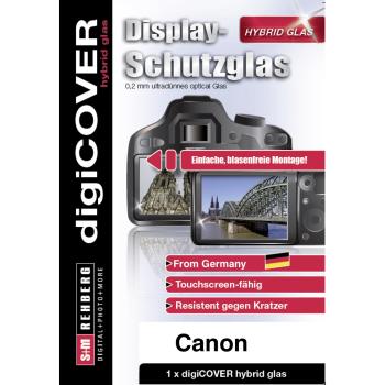 digiCOVER Hybrid Glas Display Schutz Canon EOS M200