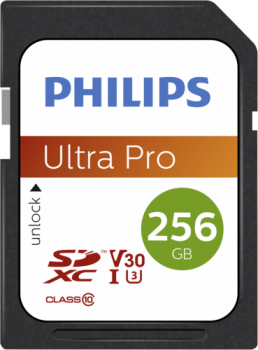 Philips SDXC Card          256GB Class 10 UHS-I U3 V30 A1