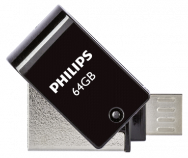 Philips 2 in 1 Black        64GB OTG microUSB + USB 2.0