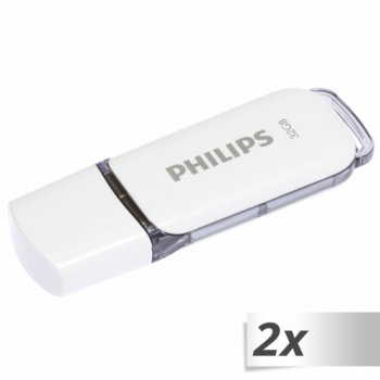 SB Philips USB 2.0          32GB Snow Edition Grey 2-Pack