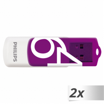 SB Philips USB 2.0          64GB Vivid Edition Purple 2-pack