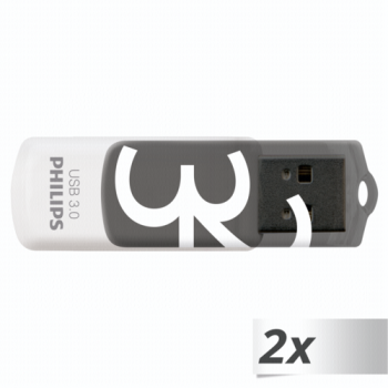 SB Philips USB 3.0          32GB Vivid Edition Grey 2-Pack