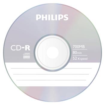 1x10 Philips CD-R 80Min 700MB 52x SL