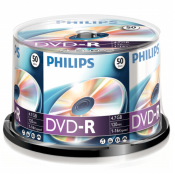 1x50 Philips DVD-R 4,7GB 16x SP