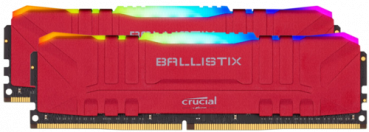 Ballistix 16GB Kit DDR4 2x8GB 3600 CL16 DIMM 288pin red RGB