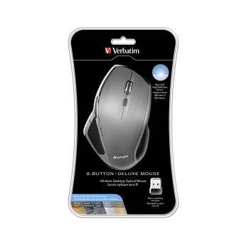 Verbatim Wireless Desktop Mouse Deluxe 8 Button Blue LED