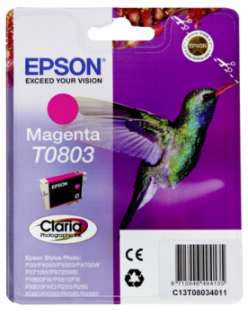 Epson Tintenpatrone magenta T 080                     T 0803