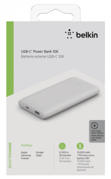 Belkin Power Bank 18W 10.000mAh Power Delivery, weiß  BPB001btWH