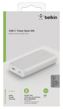 Belkin Power Bank 30W 20.000mAh Power Delivery, weiß  BPB002btWT