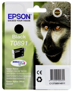 Epson DURABrite Ultra Ink T 089 Tintenpatrone schwarz     T 0891