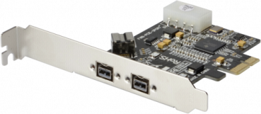 DIGITUS Firewire 800 PCIe Card 2x9-Pin Extern + 1x9-Pin Intern