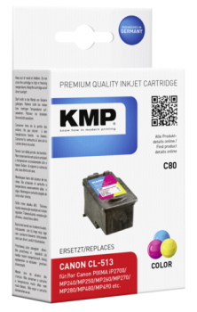 KMP C80 Tintenpatrone color kompatibel mit Canon CL-513