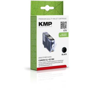 Preview: KMP C73 Tintenpatrone schwarz kompatibel mit Canon CLI-521 BK