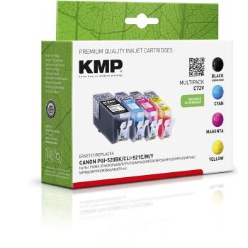 Preview: KMP C72V Vorteilspack BK/C/M/Y komp. mit PGI-520 / CLI-521