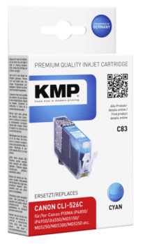 KMP C83 Tintenpatrone cyan kompatibel mit Canon CLI-526 C