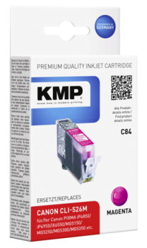 KMP C84 Tintenpatrone magenta kompatibel mit Canon CLI-526 M