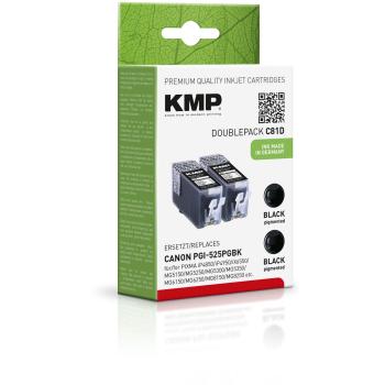 KMP C81D Tintenpatrone sw DP kompatibel m. Canon PGI-525 PGBK