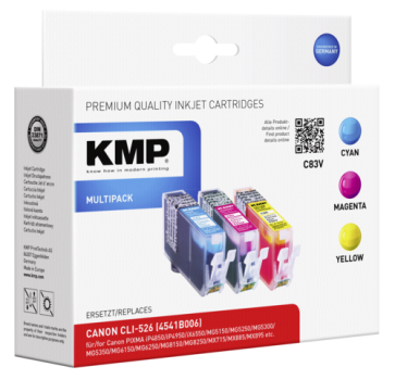 KMP C83V Vorteilspack C/M/Y kompatibel mit Canon CLI-526
