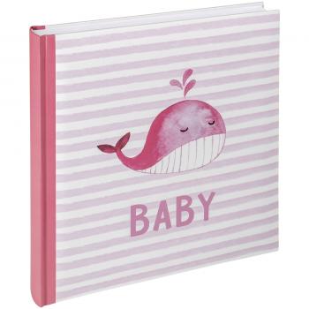 Walther Sam rosa         28x30,5 50 weiße Seiten Babyalbum UK183R