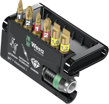 WERA Bit-Check 7 Diamond 1 Bit Sortiment + Universalhalter