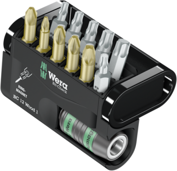 WERA Bit-Check 12 Wood 1 Bits Sortiment