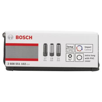 Bosch Steckschlüssel-Set 1/2" 3-tlg.