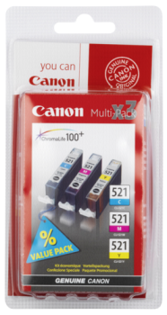 Canon CLI-521 C/M/Y Pack