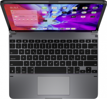Brydge 12.9 Bluetooth Tastatur space gray für iPad Pro+ QWERTZ