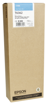 Epson Tintenpatrone cyan T 636 700 ml              T 6362
