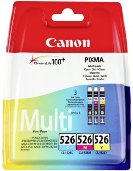 Canon CLI-526 C/M/Y Pack