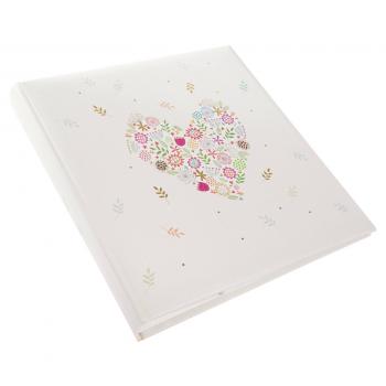 Goldbuch Flowers in the Heart 30x31 60 weiße S. Hochzeit 08182