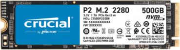 Crucial P2 500GB 3D NAND NVME PCIe M.2 SSD