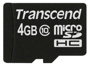 Transcend microSDHC          4GB Class 10