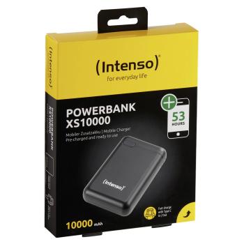 Intenso Powerbank XS10000 black 10000 mAh inkl. USB-A to Type-C